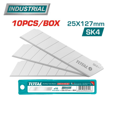 Лезвия 25х127 мм TOTAL THT5192501 (10 шт) Лезвия 25х127 мм TOTAL THT5192501 (10 шт)