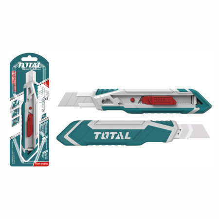 Нож канцелярский выдвижной TOTAL THT511816 Нож канцелярский выдвижной TOTAL THT511816