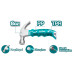 Молоток 0,22 кг TOTAL THTM7386D