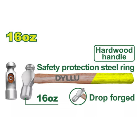 Молоток рихтовочный 450гр. DYLLU DTMB5316