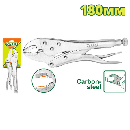 Зажим с фиксатором 180 мм DYLLU DTLP1107 Зажим с фиксатором 180 мм DYLLU DTLP1107