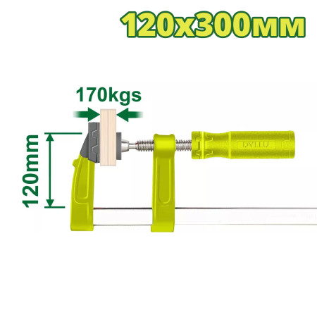 Струбцина F-образная 120х300 мм DYLLU DTCP2121 Струбцина F-образная 120х300 мм DYLLU DTCP2121