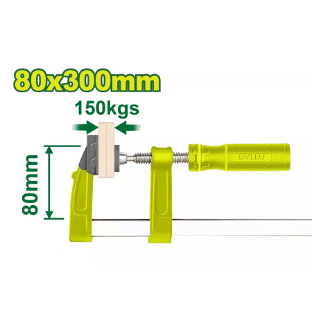 Струбцина F-образная 80 x 300 мм DYLLU DTCP2181