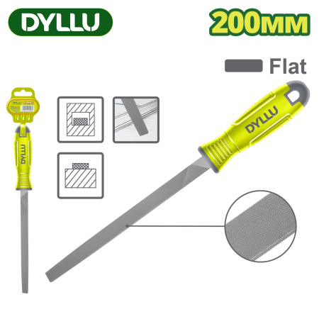 Плоский напильник из стали 200 мм DYLLU DTFE7818 Плоский напильник из стали 200 мм DYLLU DTFE7818