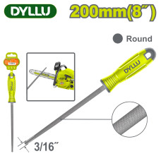 Напильник круглый 200 мм для заточки цепи DYLLU DTFE9882