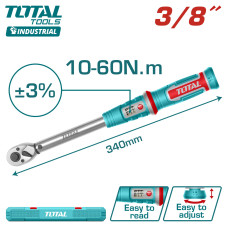 Ключ динамометрический 3/8 " TOTAL THPTW3860N6