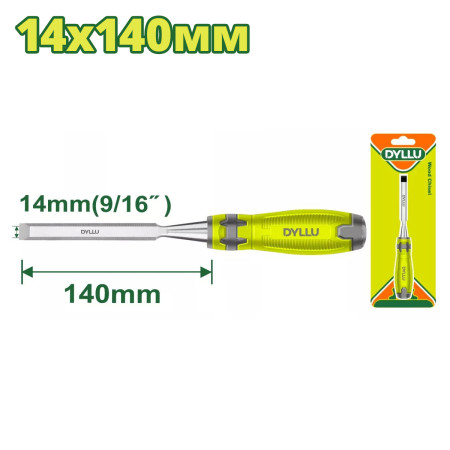 Стамеска плоская 14 x 140 мм DYLLU DTWC1214 Стамеска плоская 14 x 140 мм DYLLU DTWC1214