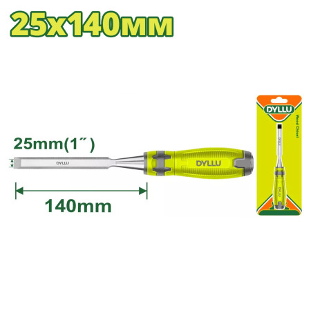 Стамеска плоская 25 x 140 мм DYLLU DTWC1225 Стамеска плоская 25 x 140 мм DYLLU DTWC1225