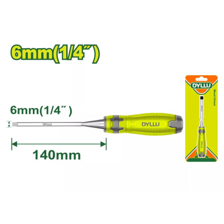 Стамеска плоская 6 x 140 мм DYLLU DTWC1206 Стамеска плоская 6 x 140 мм DYLLU DTWC1206