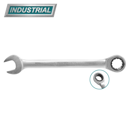 Ключ комбинированный с трещоткой 8 мм TOTAL TCSPAR081 Ключ комбинированный с трещоткой 8 мм TOTAL TCSPAR081