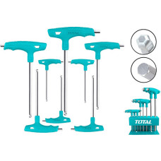 Набор ключей шестигранных 2-10 мм Т-образных TOTAL THHW80826 (8 шт)