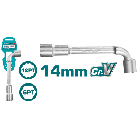 Ключ торцевой угловой 14 мм TOTAL THWL1406