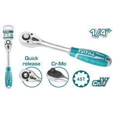 Ключ-трещотка 1/4 " TOTAL THT106146