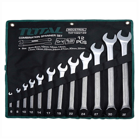 Набор ключей комбинированных TOTAL THT1022122 (12 шт) Набор ключей комбинированных TOTAL THT1022122 (12 шт)