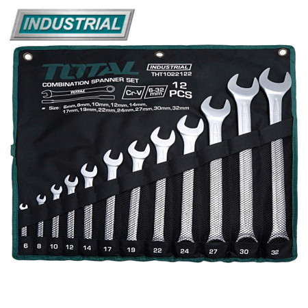 Набор ключей комбинированных TOTAL THT1022122 (12 шт) Набор ключей комбинированных TOTAL THT1022122 (12 шт)