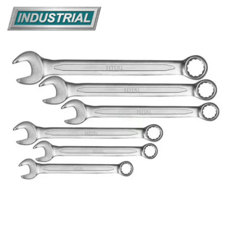 Набор комбинированных гаечных ключей TOTAL THT102266 (6 шт) Набор комбинированных гаечных ключей TOTAL THT102266 (6 шт)