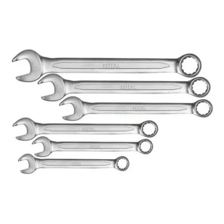 Набор комбинированных гаечных ключей TOTAL THT102266 (6 шт) Набор комбинированных гаечных ключей TOTAL THT102266 (6 шт)