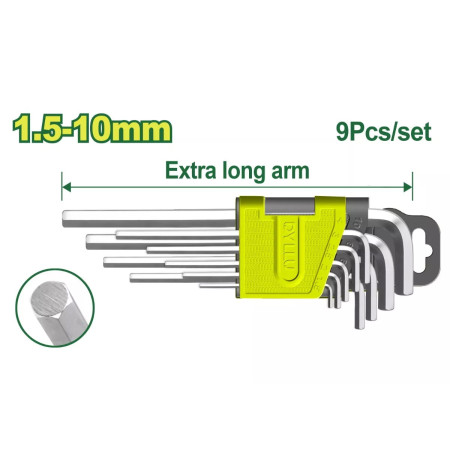 Набор ключей шестигранных 1,5-10мм DYLLU DTHK1292 (9 шт.)