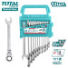 Набор гаечных ключей с трещоткой и шарниром TOTAL THT102RK5126 (12 шт)