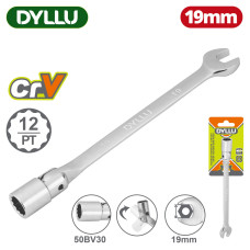 Ключ торцевой комбинированный с шарниром 12-19 мм DYLLU DTTH1E19