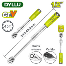 Ключ-трещотка телескопический 1/2 " DYLLU DTRW5212