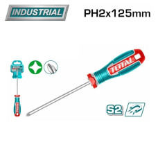 Отвертка крестовая PH2x125мм TOTAL TSDPH2125
