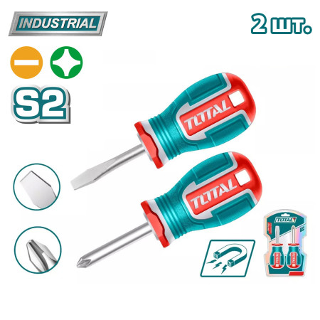Набор отверток TOTAL TKSDS2226 (2 шт) Набор отверток TOTAL TKSDS2226 (2 шт)