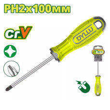 Отвертка крестовая PH2x100мм DYLLU DTSD2224