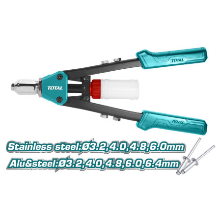 Заклепочник 2,4-6,4 мм TOTAL THT32131 Заклепочник 2,4-6,4 мм TOTAL THT32131