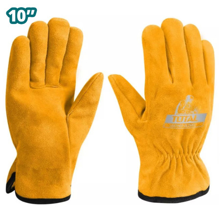 Перчатки рабочие кожаные 10 " TOTAL TSP14210 Перчатки рабочие кожаные 10 " TOTAL TSP14210