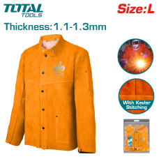 Куртка сварщика кожаный L TOTAL TSP20103
