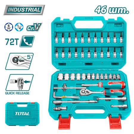 Набор инструментов TOTAL TTHT141462 (46 предметов) Набор инструментов TOTAL TTHT141462 (46 предметов)