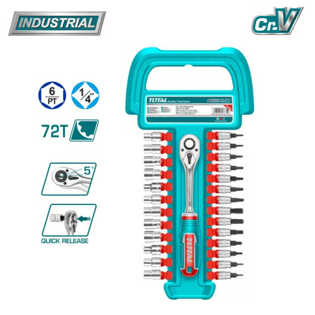 Набор инструментов TOTAL THT141271 (27 предметов)