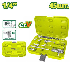 Набор инструментов 1/4 " DYLLU DTST4D45 (45 шт)