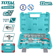 Набор инструментов 3/8 " TOTAL THT381221 (22 предмета)