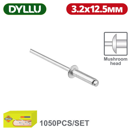 Заклепки 3,2x12,5 мм DYLLU DTREY513 (1050 шт)