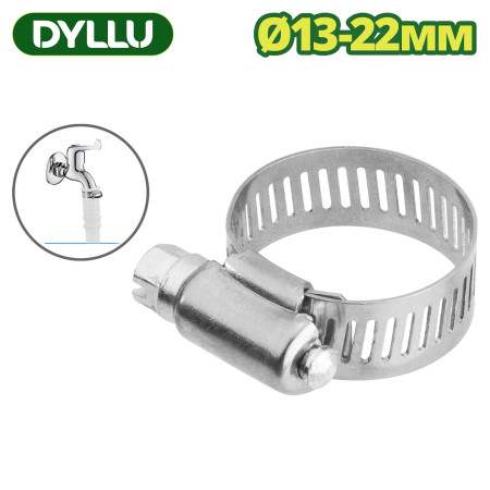 Хомут червячный 13-22 мм DYLLU DTHU1904 Хомут червячный 13-22 мм DYLLU DTHU1904
