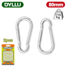 Карабины 80 мм DYLLU DTQL2K04 (2 шт)