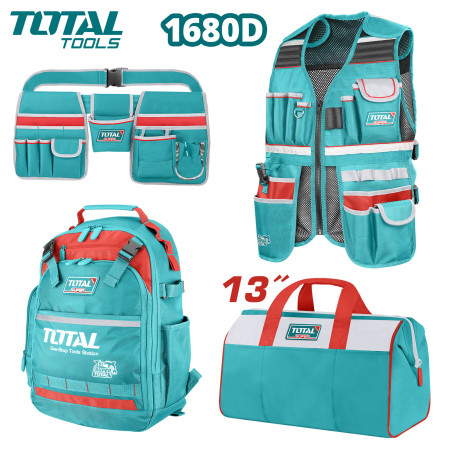Набор из жилета и сумок для хранения инструментов 4 шт. TOTAL TOS230908 Набор из жилета и сумок для хранения инструментов 4 шт. TOTAL TOS230908