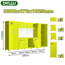 Модульная система сверхпрочных инструментальных шкафов DYLLU DTCS3A08
