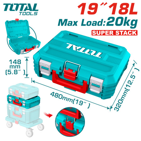 Ящик для инструментов 19 " TOTAL TPBXS102 Ящик для инструментов 19 " TOTAL TPBXS102