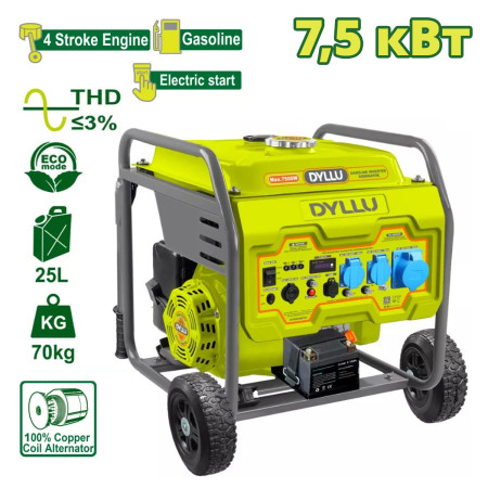 Генератор бензиновый инверторный DYLLU DTGEAB10 Генератор бензиновый инверторный DYLLU DTGEAB10