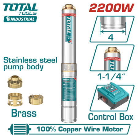 Насос погружной скважинный 4 " TOTAL TWP522006