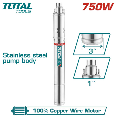 Насос погружной скважинный TOTAL TSWP7501 Насос погружной скважинный TOTAL TSWP7501