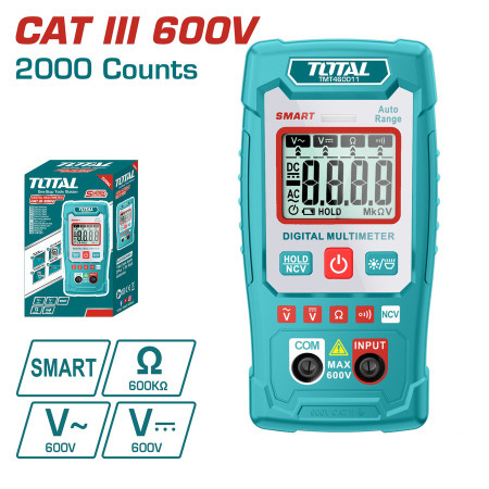 Мультиметр цифровой TOTAL TMT460011 Мультиметр цифровой TOTAL TMT460011