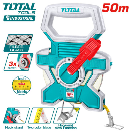 Стекловолоконная измерительная лента TOTAL TMTF 18506